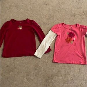 Girls size 7 long sleeve bundle